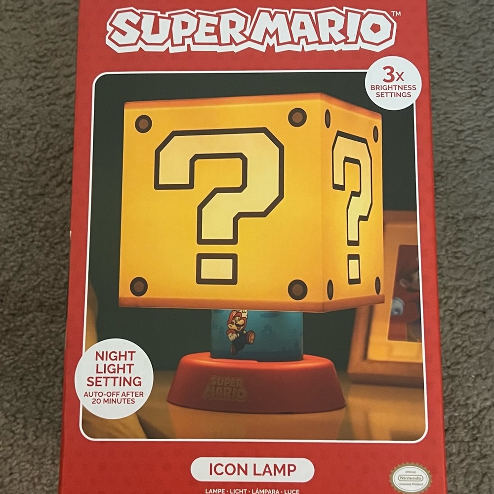 Super Mario Nintendo Icon lamp New